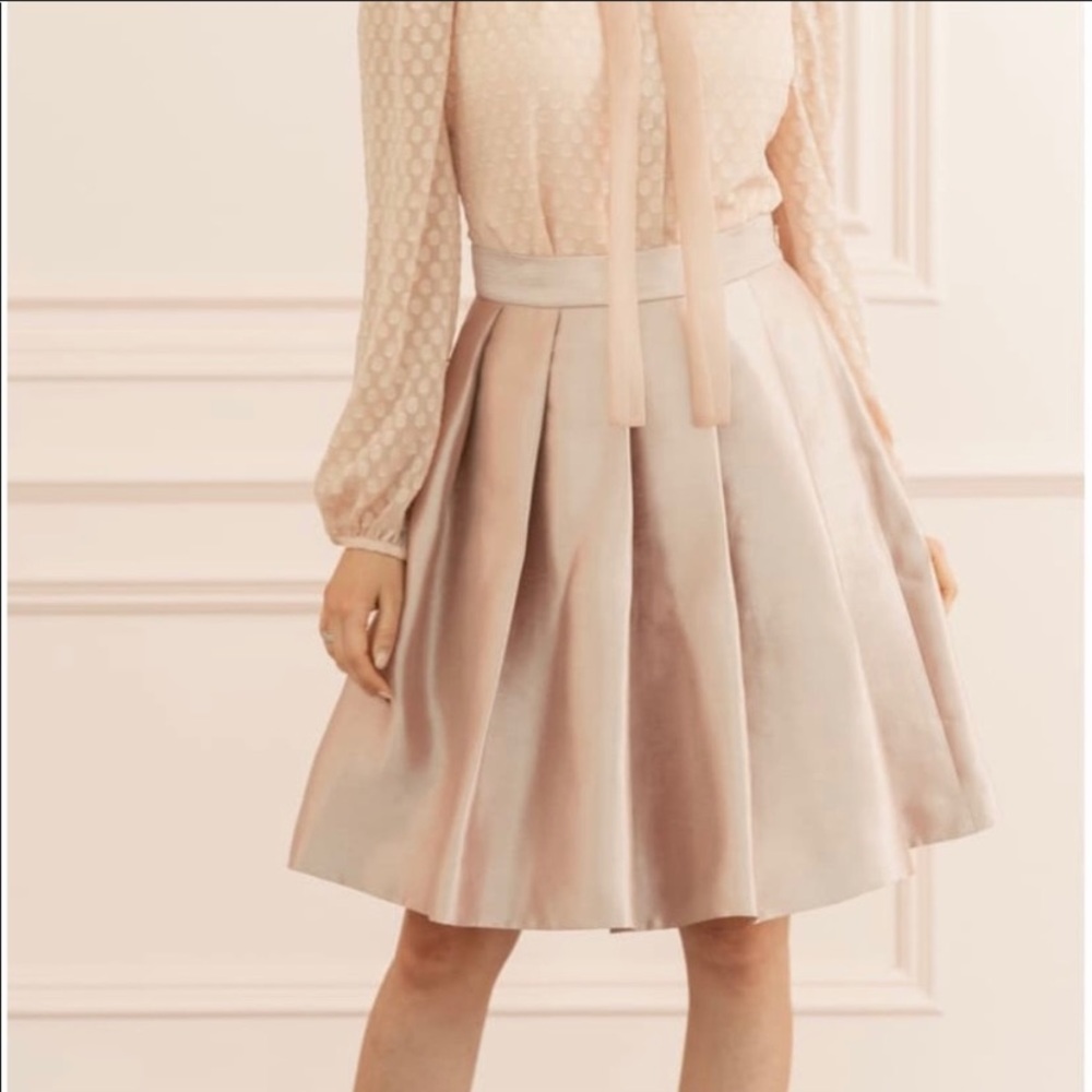 Rachel Parcell Rose Gold Skirt